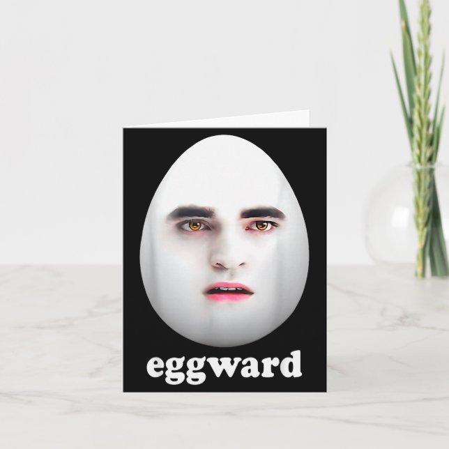 Eggward Funny Meme  Card (Front)