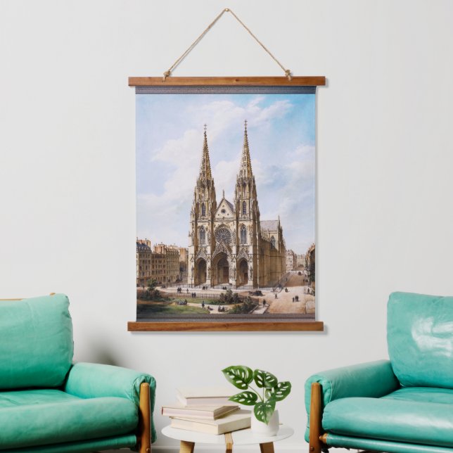 Église Sainte-Clotilde à Paris by Max Berthelin Hanging Tapestry (Living Room)