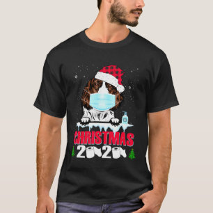 Eglish Springer Spaniel Face Mask Dog Christmas 20 T-Shirt