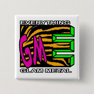 EGM Orange Tiger Stripe Logo Square Button