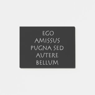 Ego amissus pugna sed autere bellum post-it notes