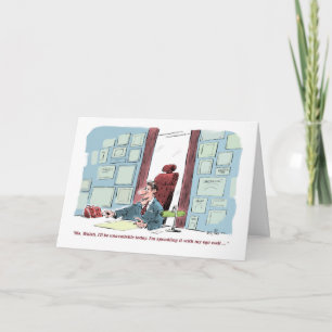 Ego Wall boss's birthday card