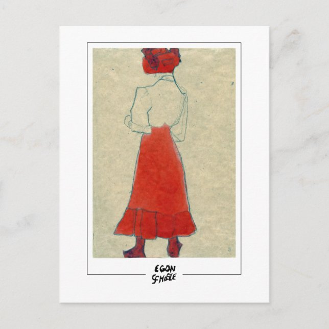Egon Schiele #579 - Fine Art Postcard (Front)