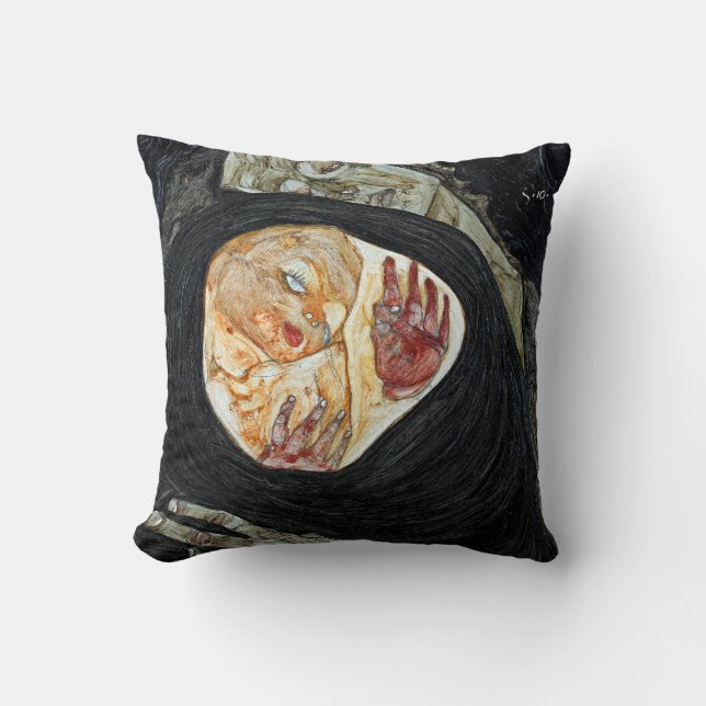 Egon Schiele Dead Mother I Cushion (Front)
