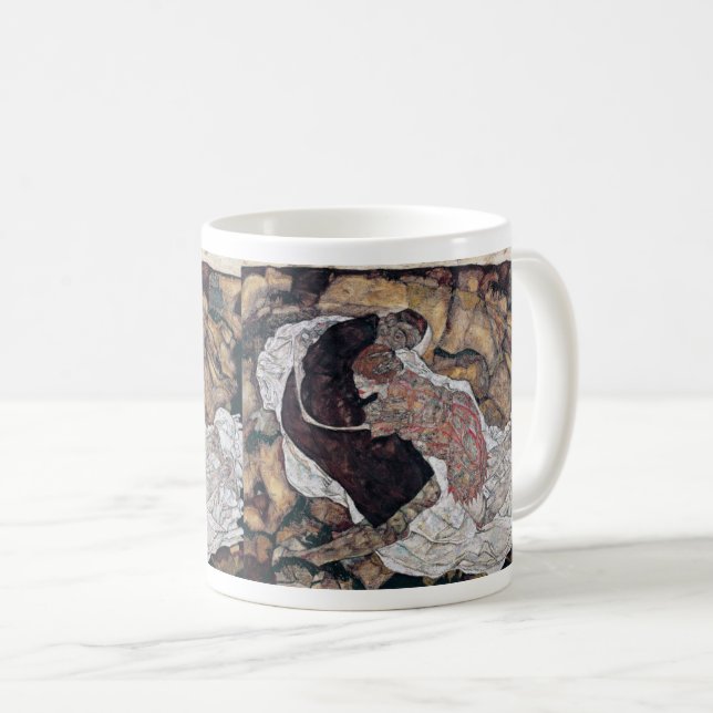 Egon Schiele , "Death and the Maiden" Coffee Mug (Front Right)
