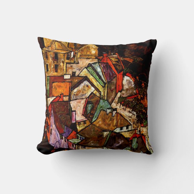 Egon Schiele - Edge of Town Cushion (Front)