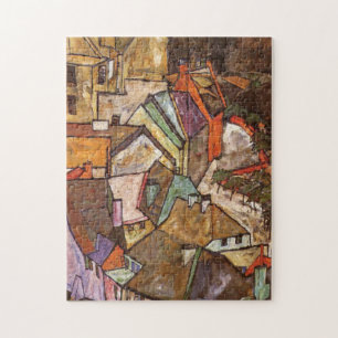 Egon Schiele - Edge Of Town Jigsaw Puzzle