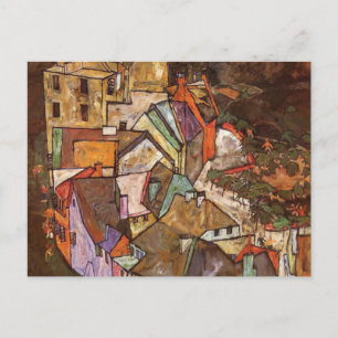Egon Schiele - Edge Of Town Postcard