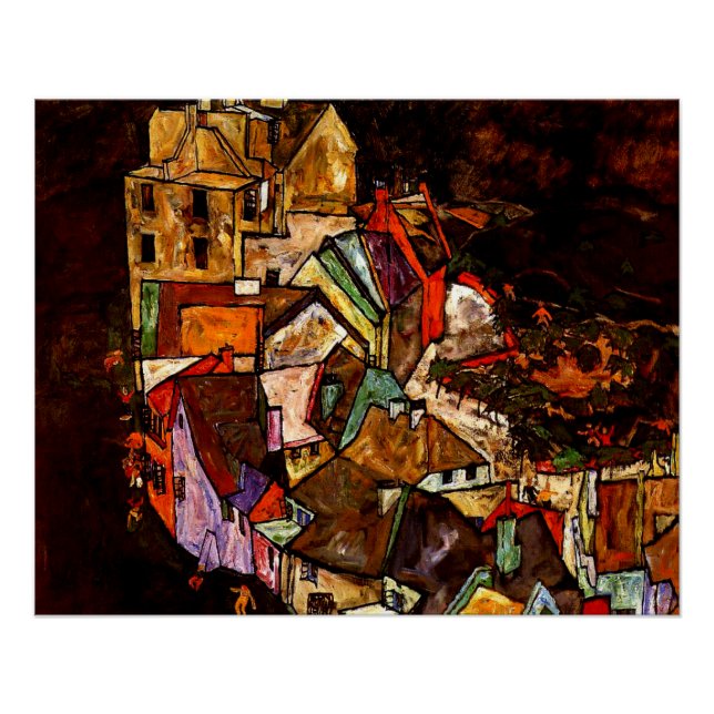 Egon Schiele - Edge of Town Poster (Front)