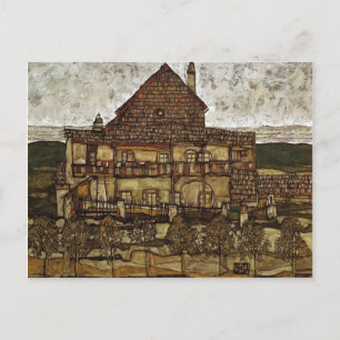 Egon Schiele- House with Shingles Postcard