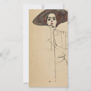 Egon Schiele - Portrait Of A Woman Holiday Card