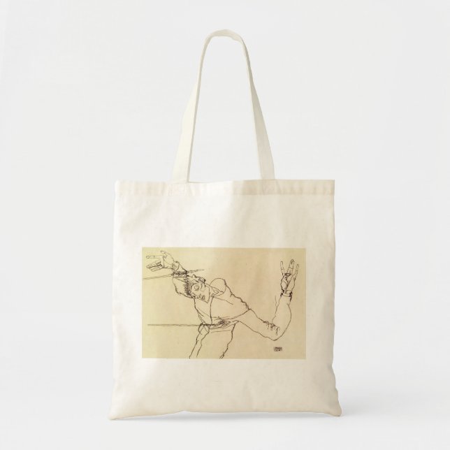 Egon Schiele- Self Portrait as St. Sebastian Tote Bag (Front)