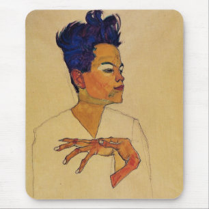 Egon Schiele Self Portrait Mouse Pad