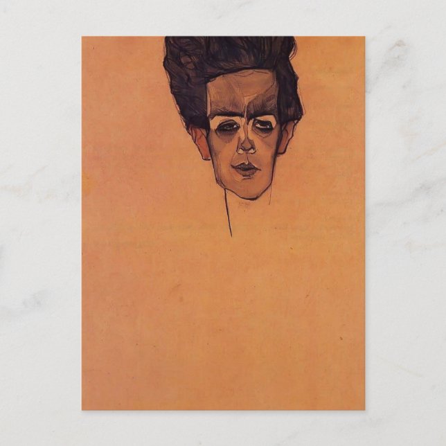 Egon Schiele- Self Portrait Postcard (Front)