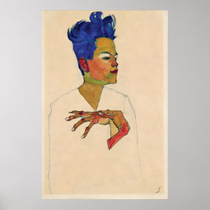 Egon Schiele Self Portrait Print Expressionism