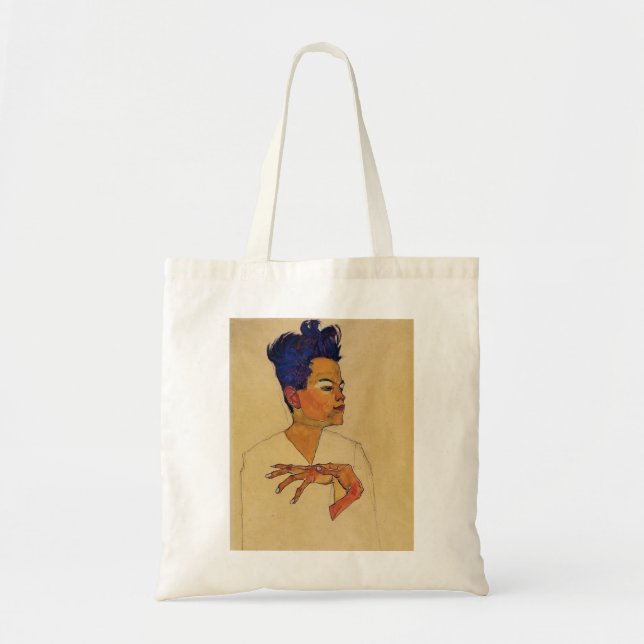 Egon Schiele Self Portrait Tote Bag (Front)