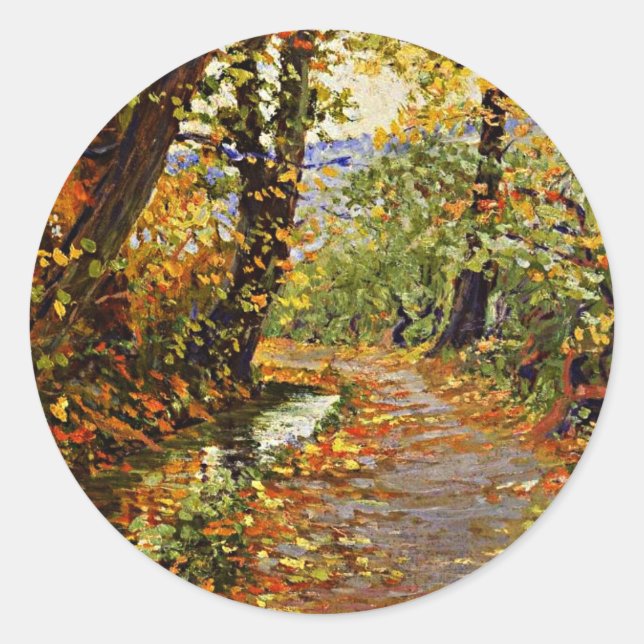 Egon Schiele - Winding Brook Classic Round Sticker (Front)