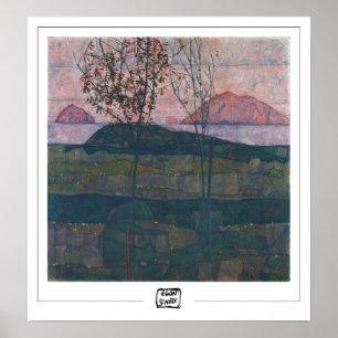 Egon Schiele Zedign Art Poster #6-3