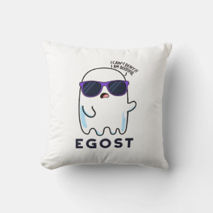 Egost Funny Halloween Ego Ghost Pun Cushion