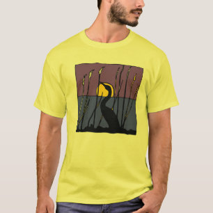 Egret Among Reeds Tee