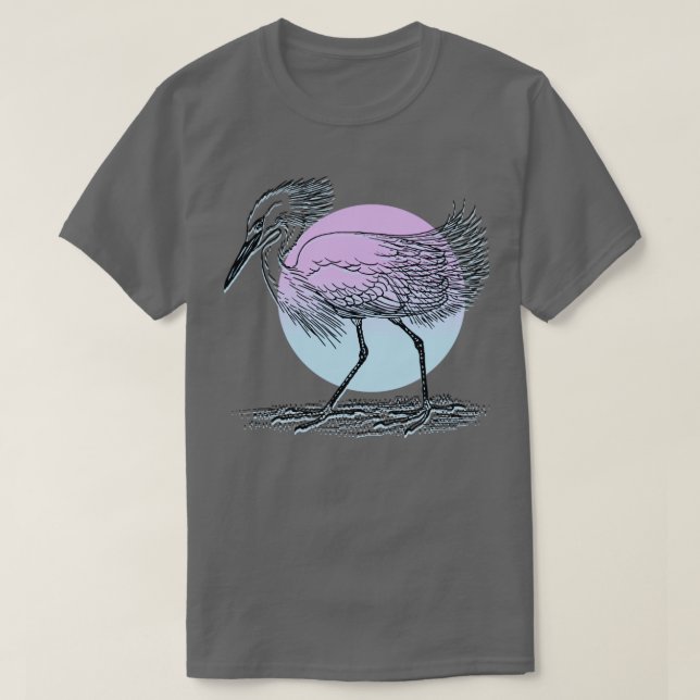 Egret bird T-Shirt (Design Front)