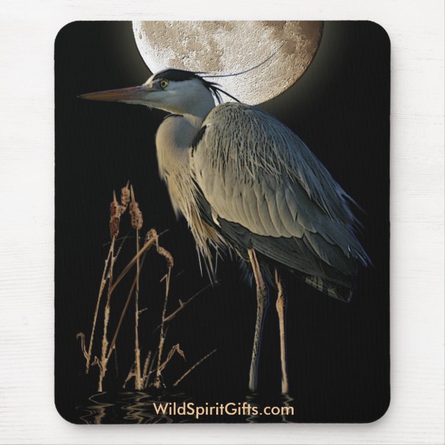 EGRET - BLUE HERON Mousepad Series (Front)
