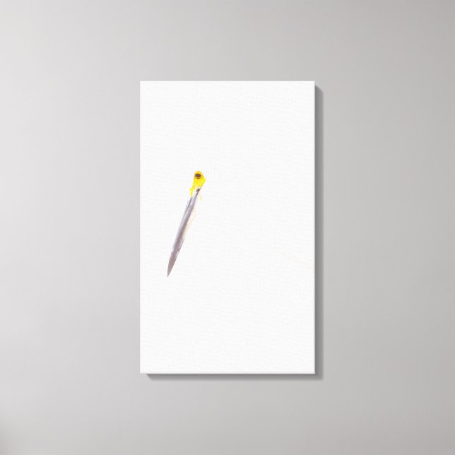 Egret headshot canvas print (Front)