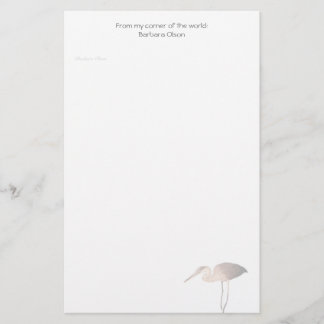 Egret Letterhead paper: