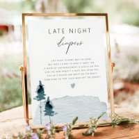 EGRET Rustic Slate Blue Late Night Diapers Game
