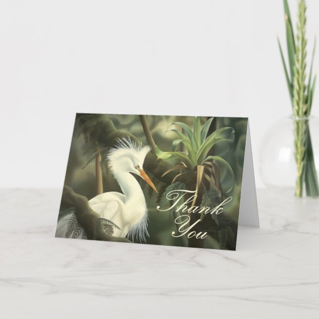 Egret "Thank You" Card (Front)