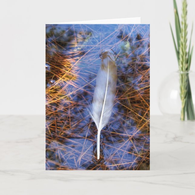 Egret's Feather Card (Front)