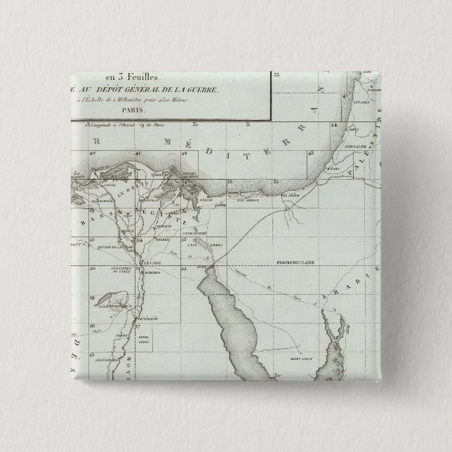 Egyopt and Palestine 15 Cm Square Badge (Front)