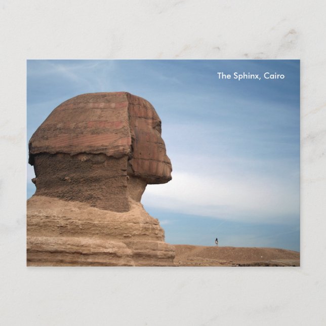 Egypt 055, The Sphinx, Cairo Postcard (Front)