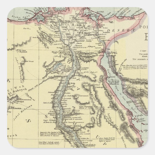 Egypt 13 square sticker (Front)