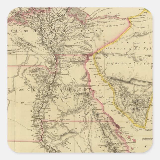 Egypt 15 square sticker (Front)