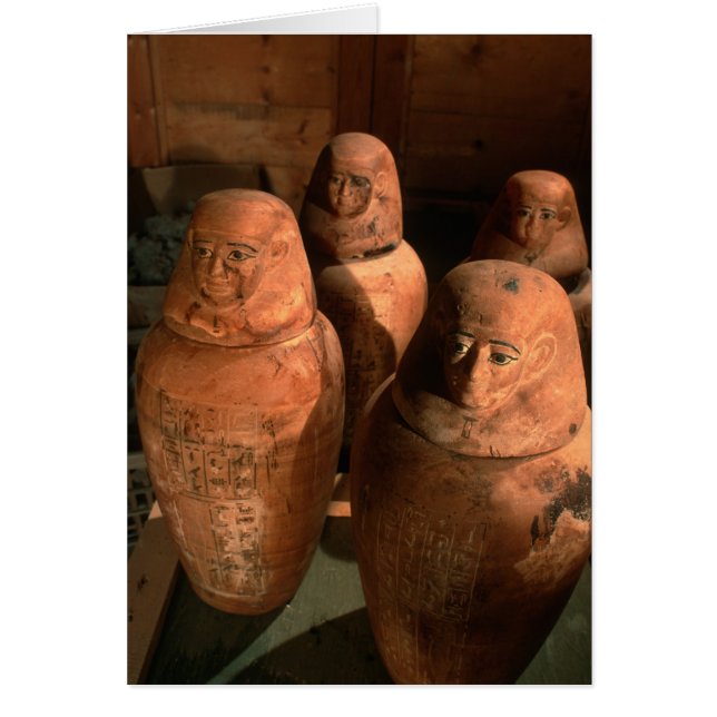 Egypt, 26th dynasty Canopic jars found in Abu (Front)