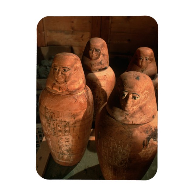 Egypt, 26th dynasty Canopic jars found in Abu Magnet (Vertical)