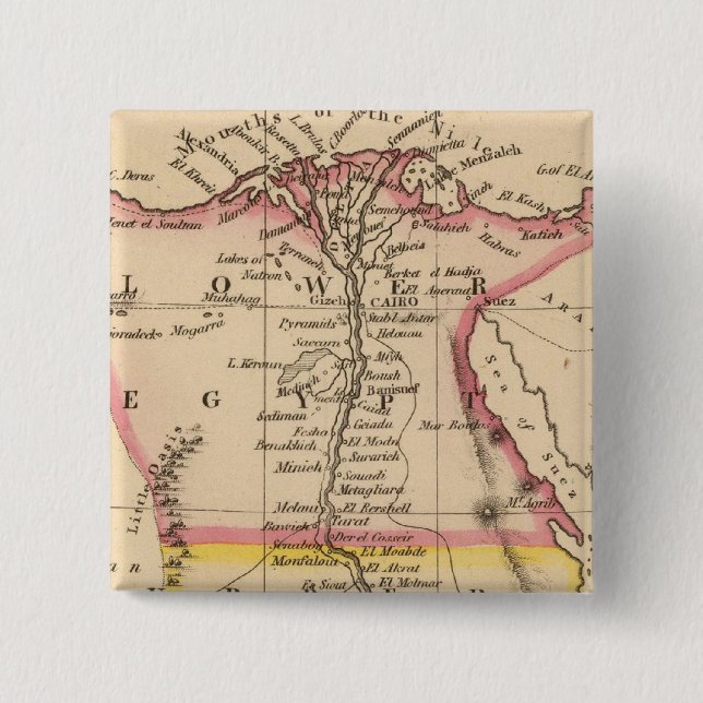 Egypt 2 15 cm square badge (Front)