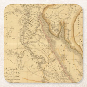 Egypt 7 square paper coaster