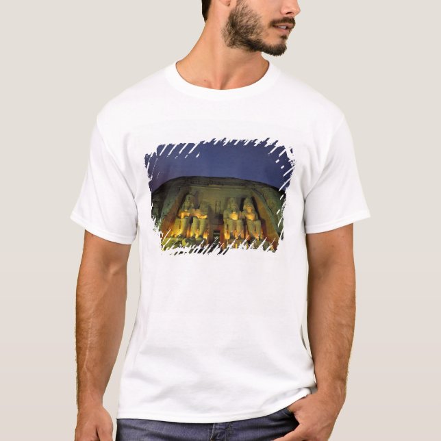 Egypt, Abu Simbel, Colossal figures of Ramesses T-Shirt (Front)