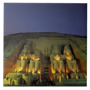 Egypt, Abu Simbel, Colossal figures of Ramesses Tile