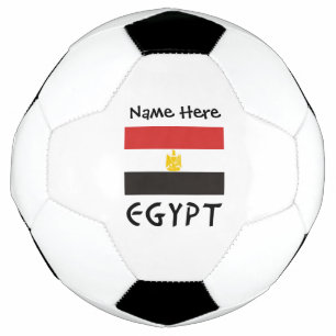 Egypt and Egyptian Dlag with Your Name Soccer Ball