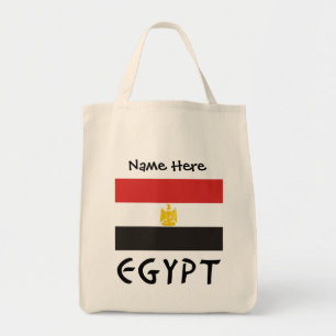 Egypt and Egyptian Dlag with Your Name Tote Bag