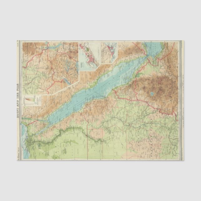 Egypt and the Nile Tissue Paper (Front)