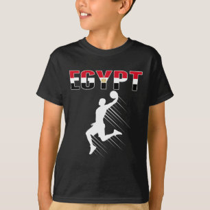 Egypt Basketball Fans Jersey - Egyptian Flag Slam  T-Shirt