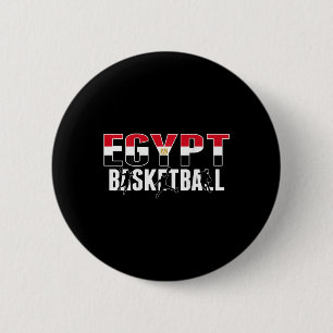 Egypt Basketball Fans Jersey Proud Egyptian Sport 6 Cm Round Badge