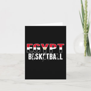 Egypt Basketball Fans Jersey Proud Egyptian Sport  Card