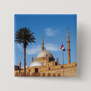 Egypt, Cairo, Citadel, Muhammad Ali Mosque 15 Cm Square Badge