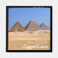 Egypt, Cairo, Pyramids, Giza No.3 (Magnet)