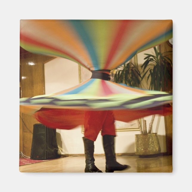 Egypt, Cairo. Whirling dervish dazzling GCT Magnet (Front)